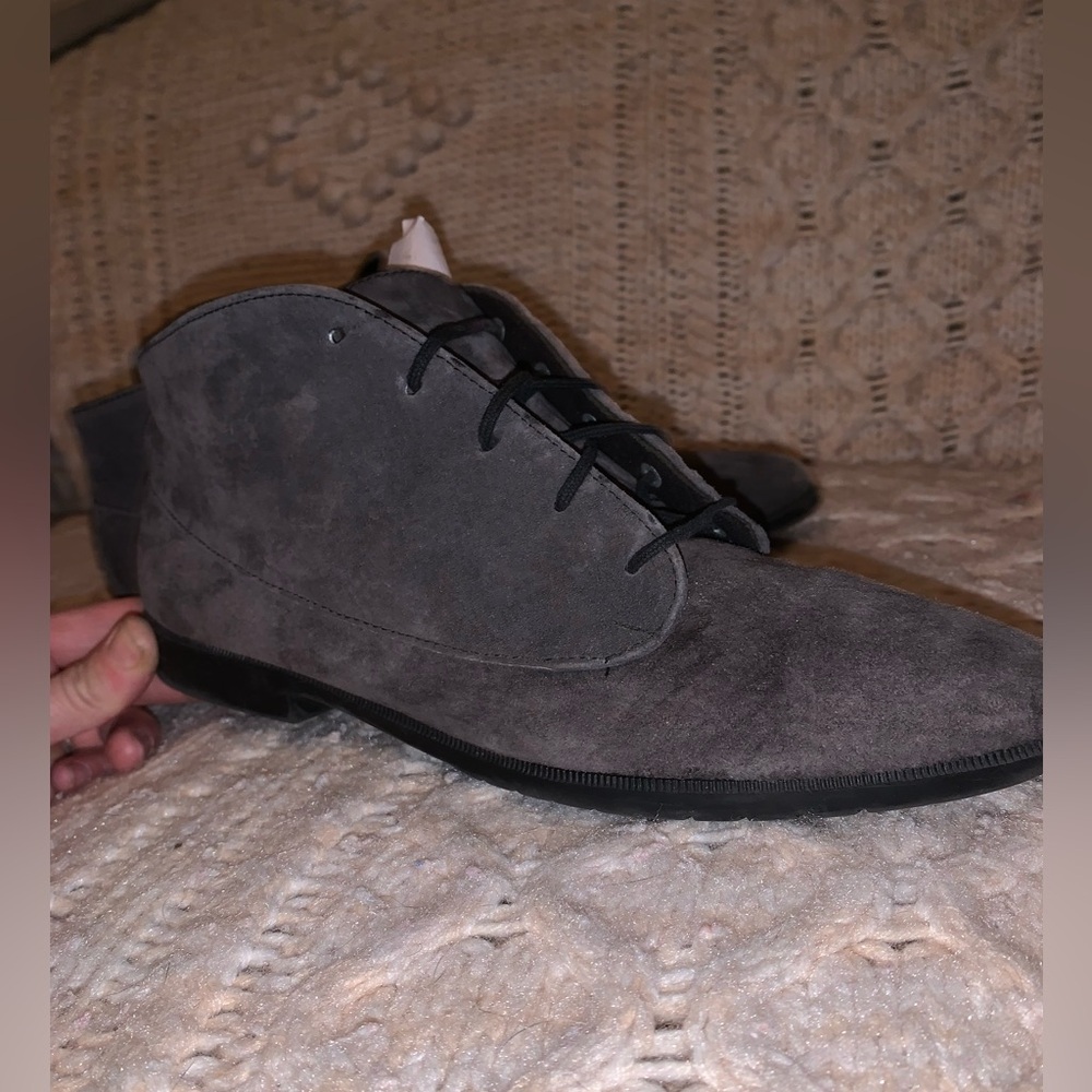 Munro Sport grey leather dress boot 10.5 narrow